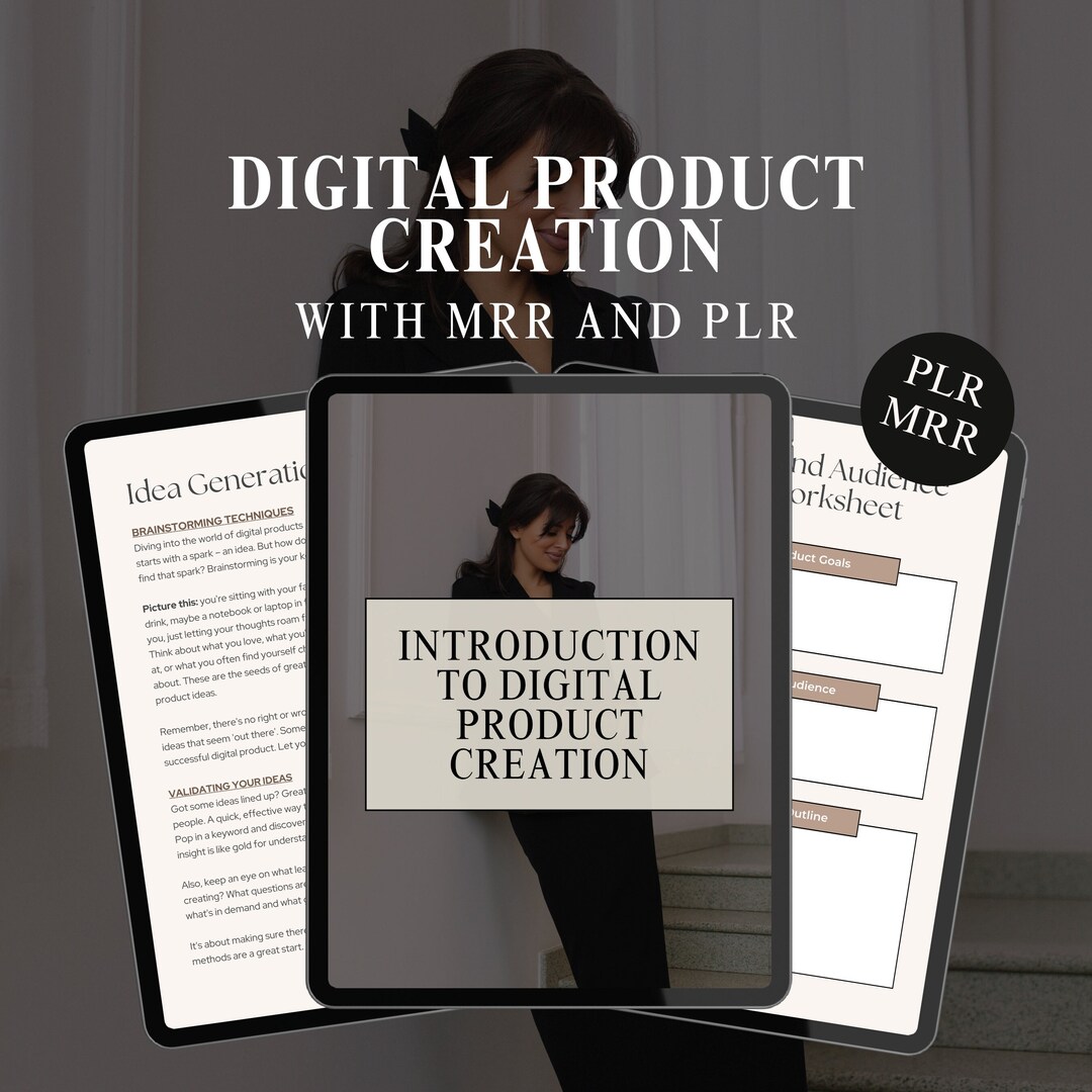 Digital Product Creation Guide With Mrr and Plr - Etsy
