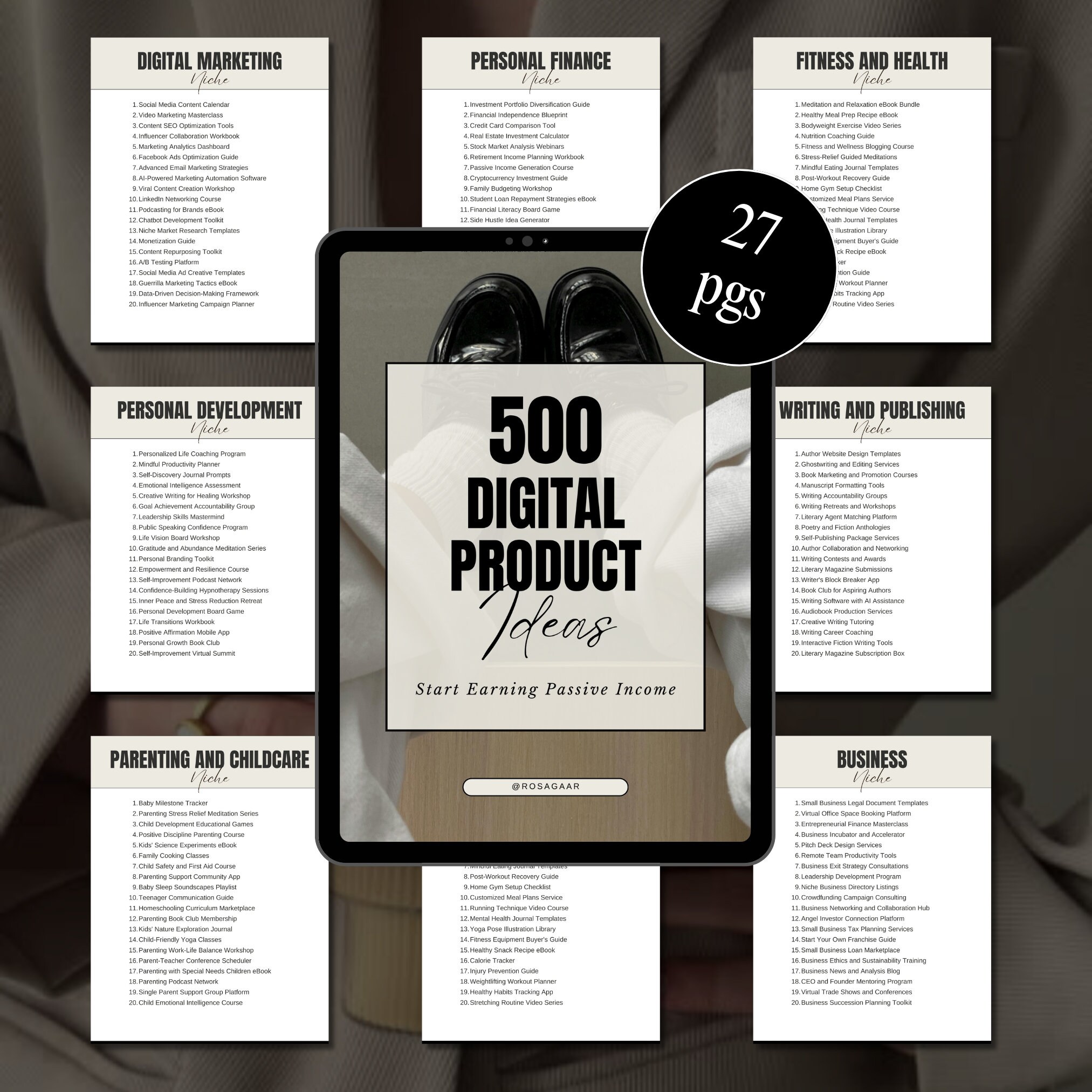500 Digital Product Ideas Done for You With MRR and PLR - Etsy