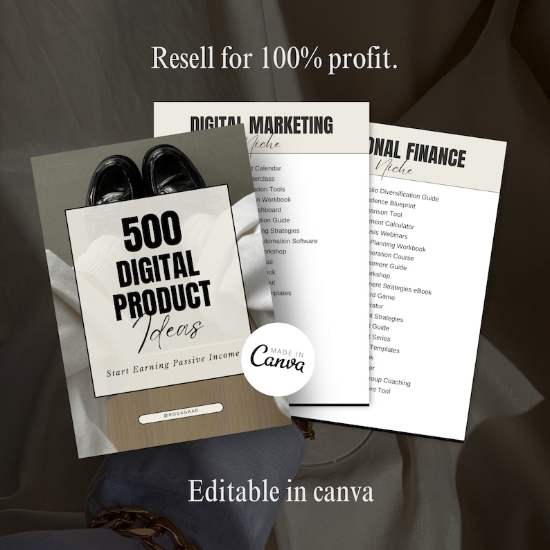 500 Digital Product Ideas Done for You With MRR and PLR - Etsy