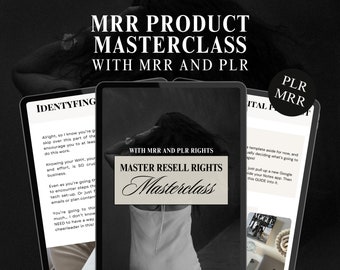 MRR Digital Product Masterclass with resell rights