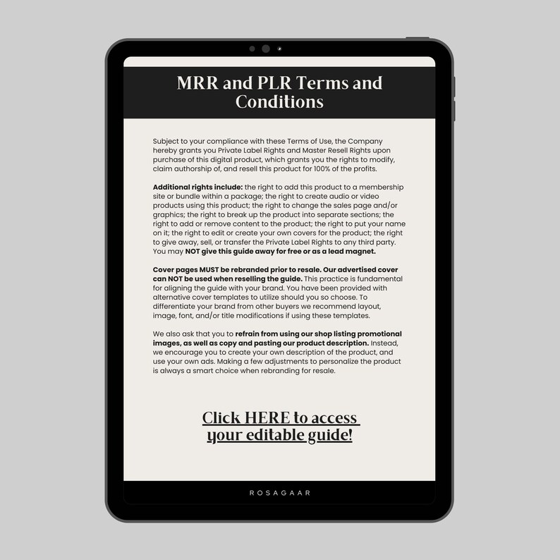 How to Find Your Niche Workbook Guide With Mrr and Plr Rights - Etsy