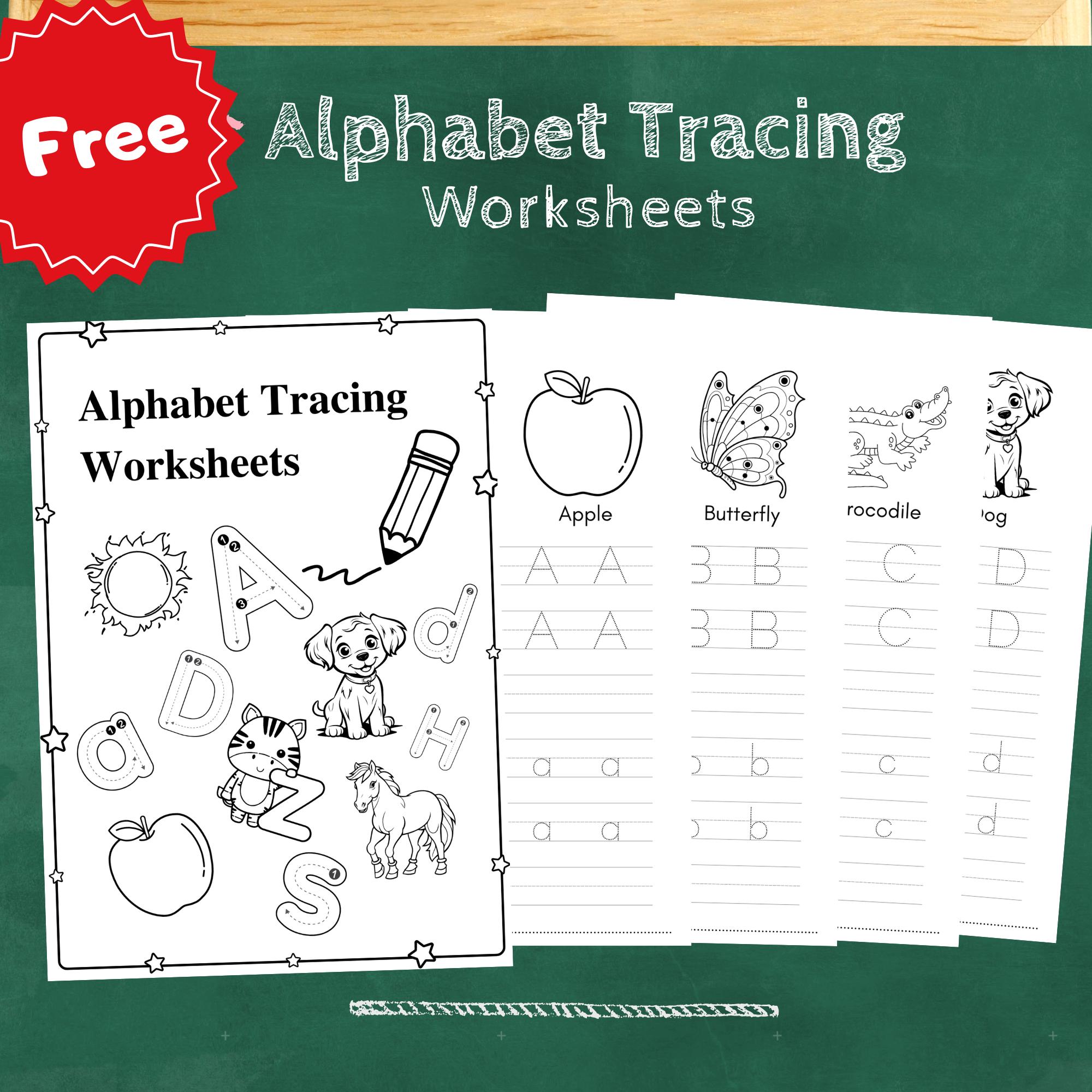 Alphabet Tracing Worksheets for Kids | Printable ABC Tracing Practice ...