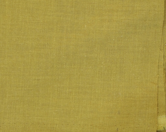 Linen fabric by the yard/ Dijon Mustard / Mid weight / 60Linen-40cotton blend.  Fabric for clothing, curtains, home décor.
