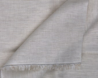 Linen fabric by the yard. Hairline Striped Linen/ 5 different color options/ Mid weight multipurpose linen fabric.