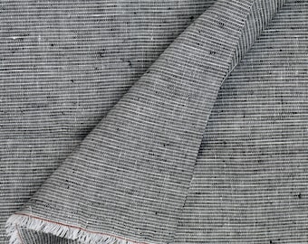 Linen fabric by the yard. Hairline Striped Linen/ 5 different color options/ Mid weight multipurpose linen fabric.