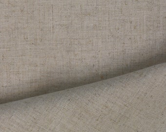 Linen fabric by the yard/ Mix Natural / Mid weight / 60Linen-40cotton blend.  Fabric for clothing, curtains, home décor.