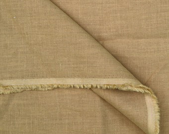 Linen fabric by the yard/ Camel / Mid weight / 60Linen-40cotton blend.  Fabric for clothing, curtains, home décor, DIY projects.