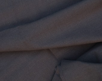 Linen fabric by the yard.Dark Chocolate. Linen-cotton blend.  Fabric for clothing, curtains, home décor.