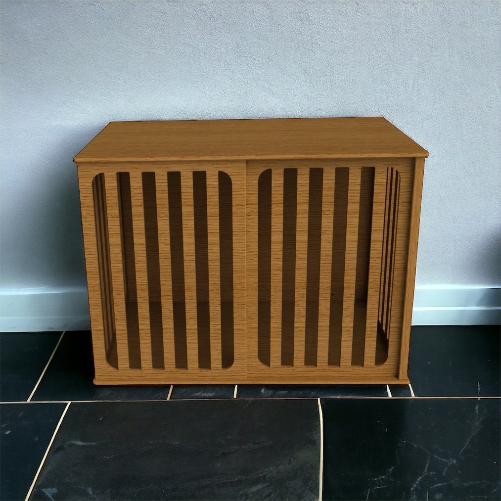 Modern Wooden Dog Crate Decorative Indoor Kennel, Cozy Pet House