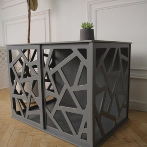Wooden Dog Crate | Indoor Dog Crate | Dog Crates Furniture | Cozy Space For Dog | Decorative Dog House Cage | Wooden Dog Kennel