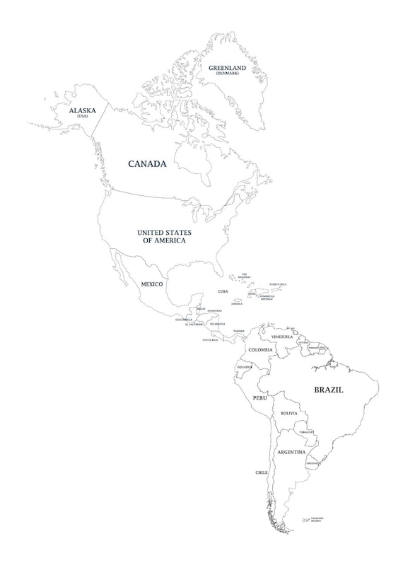 Mapa En Blanco Imprimible De América Del Sur Vectores De Mapa De