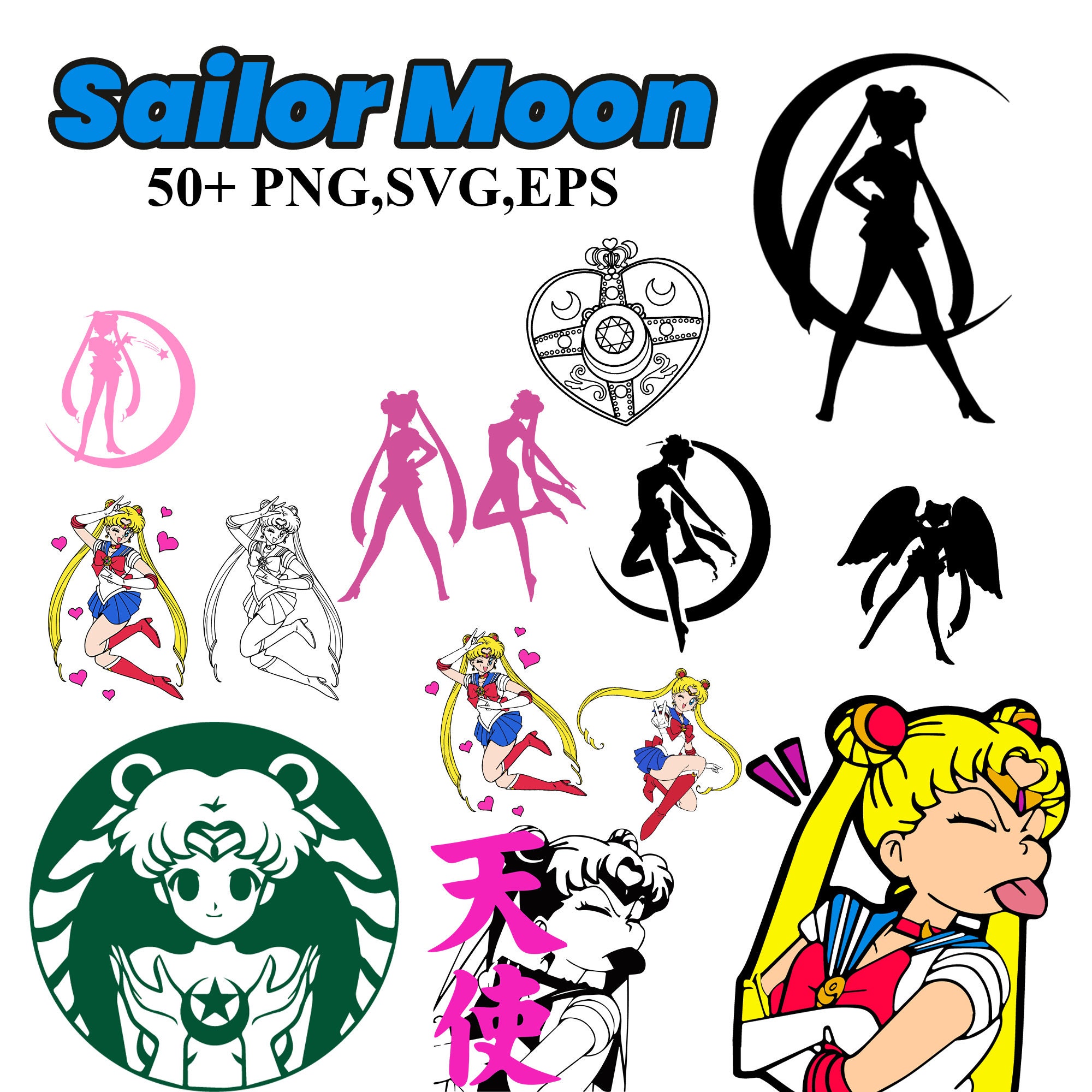 Naked Sailor Moon Cast Waterproof Sticker - Ecchi Vinyl Anime Car Deca –  K-Minded