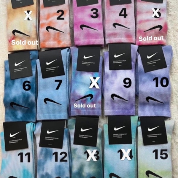 Nike tie dye crew socks