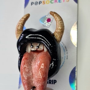 Lips popsockets - phone holder- popgrip - bloch - halloween - lips popsockets- lips cocker - badge reel - card holder - bloody lips