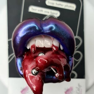 Custom Handmade Phone Grip, Keychain, Brooch & Lip Designs - Personalized with MagSafe  PopSockets badge reel Options