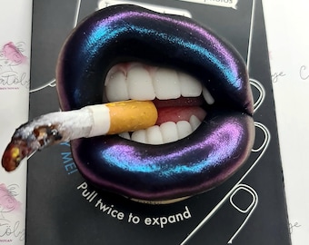 Soporte para teléfono Lips: PopSockets Poptop MagSafe hecho a mano