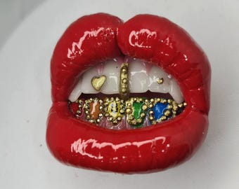 Pride Lips PopSocket: Handgemachte LGBTQ Handyhalterung