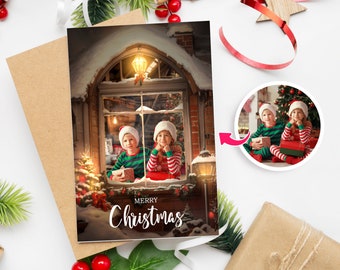 Felicitaciones navideñas personalizadas con fotos - Navidad 2416