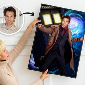 Dr Who Portrait - Wer ist ein personalisiertes Portrait - Druck vom Foto - Wanddekoration