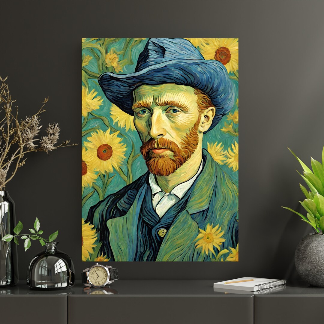 Van Gogh Sunflower Design Ai Art / Poster / Instant Download Etsy