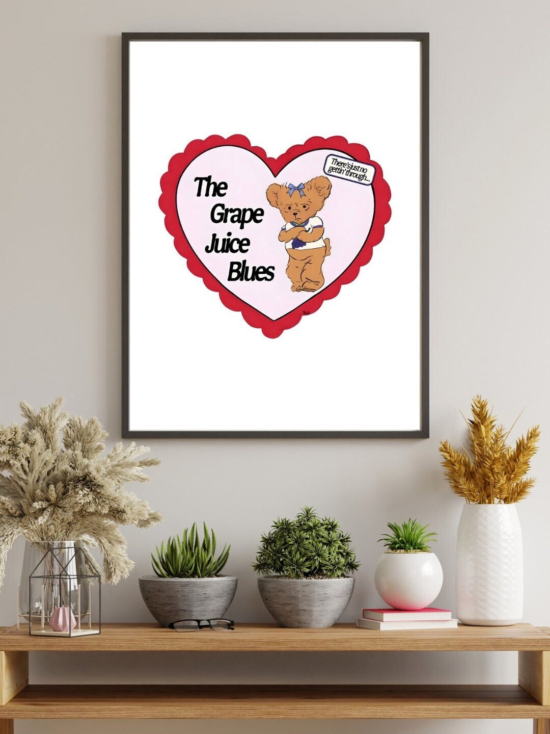 The Grape Juice Blues Ha Ha Ha Bear Wall Art Prints Etsy