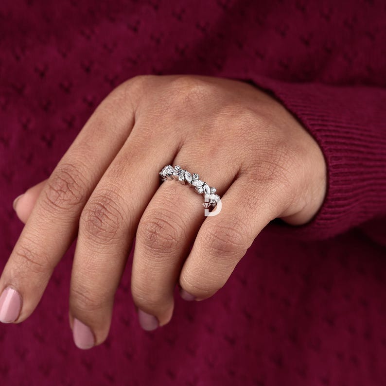Whether for an anniversary, birthday, engagement, or just to show appreciation, this marquise ring is a thoughtful and meaningful gift. Its classic yet modern design makes it a cherished keepsake that will be treasured for years to come.