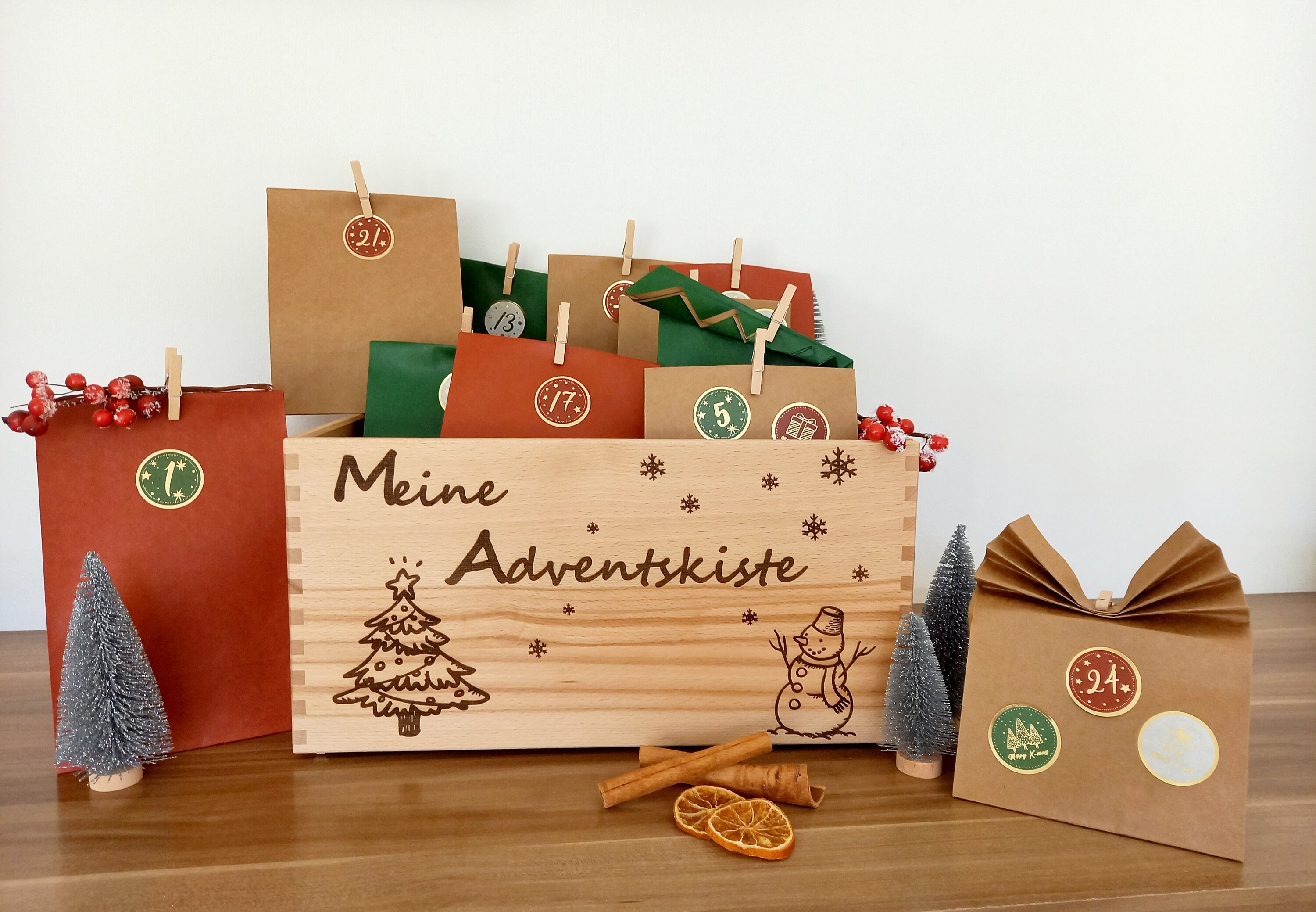 Advent Box Advent Calendar Customizable to Fill Yourself Etsy Advent Box Advent Calendar Customizable to Fill Yourself Etsy