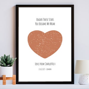 Gift For Mummy - Personalised I Love You Print Gifts - Nanny Gifts - Mothers Day Birthday Christmas - Gifts from Son Daughter Child Boy Girl