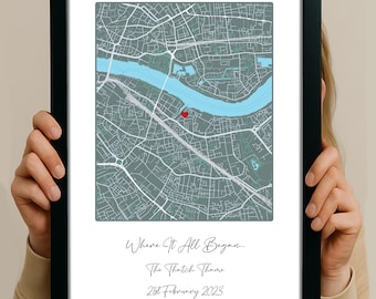 Personalisierte Paar Karte Print - Jahrestag, Hochzeit, Verlobung, Valentinstag Geschenk
