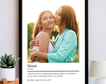Personalisierter Foto Druck - Geschenk für die Mama