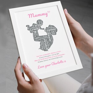 Erster Muttertag PERSONALISIERTE Gedicht Geschenke für Mama 1. Muttertag Geschenke für Mama Neue Mama Geschenke - Geschenke von Baby Sohn Tochter Mädchen Jungen
