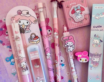 7pcs My Melody| My Melody Stationery set| Sanrio Characters| Kawaii Stationery| Cute Stationery| Cute Sanrio sets| Cute Christmas gifts