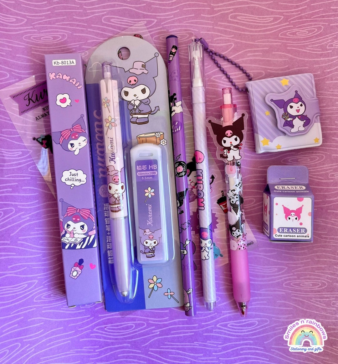 Kuromi Kuromi Stationery Set Sanrio Characters Kawaii Kawaii Stationery Cute Stationery Cute