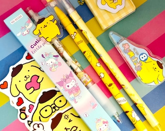 Pompompurin Stationary bundle| Sanrio Characters| Kawaii Stationary|| Cute Stationary| Cute Sanrio Bundles| Cute Christmas Gifts