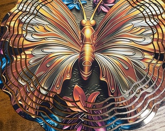 10-Zoll-Windspiel - Goldener Schmetterling