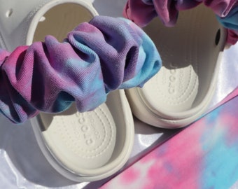 MEMORY THREE | Tie-Dye Collection | Tie Dye Scrunchies | Mother Daughter | Matching Set | Mommy and Me | Strap Shoes Scrunchies | Crocs