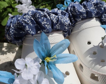 SPRING INTHE AIR | Floral Collection | Scrunchies For Strap Shoes | Shoe Accessory | Crocs Strap | Clog | Gift for Healthcare Workers