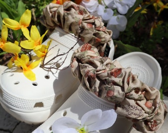 SPRING INTO PICNIC | Floral Collection | Scrunchies For Strap Shoes | Shoe Accessory | Crocs Strap | Clog | Gift for Healthcare Workers