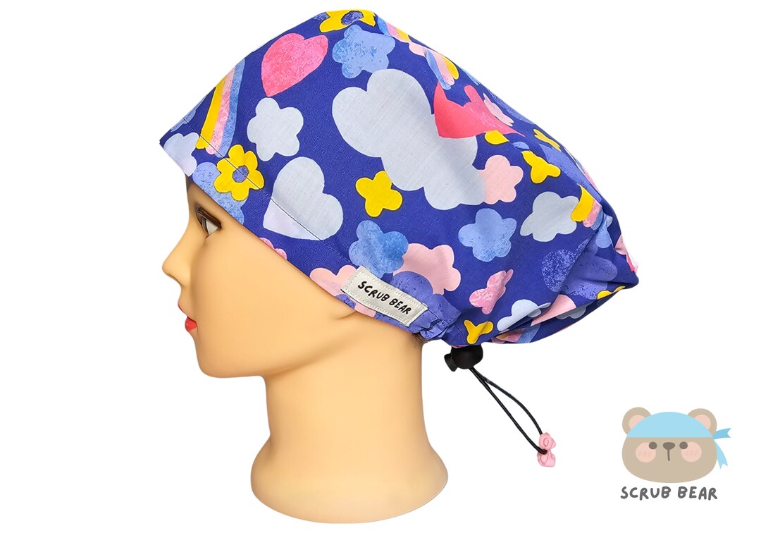 Rainbows Scrub Hat, Scrub Hat for Women, Scrub Cap, Scrub Hat
