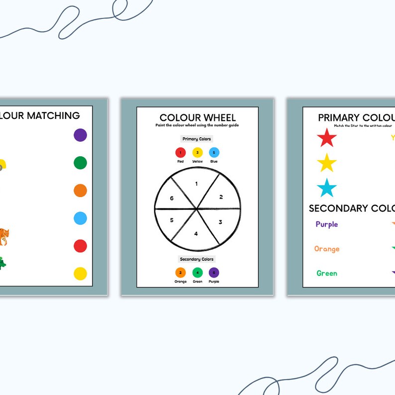 16 Color Activity Sheets Colour Printable Teacher Resource Homeschool ...