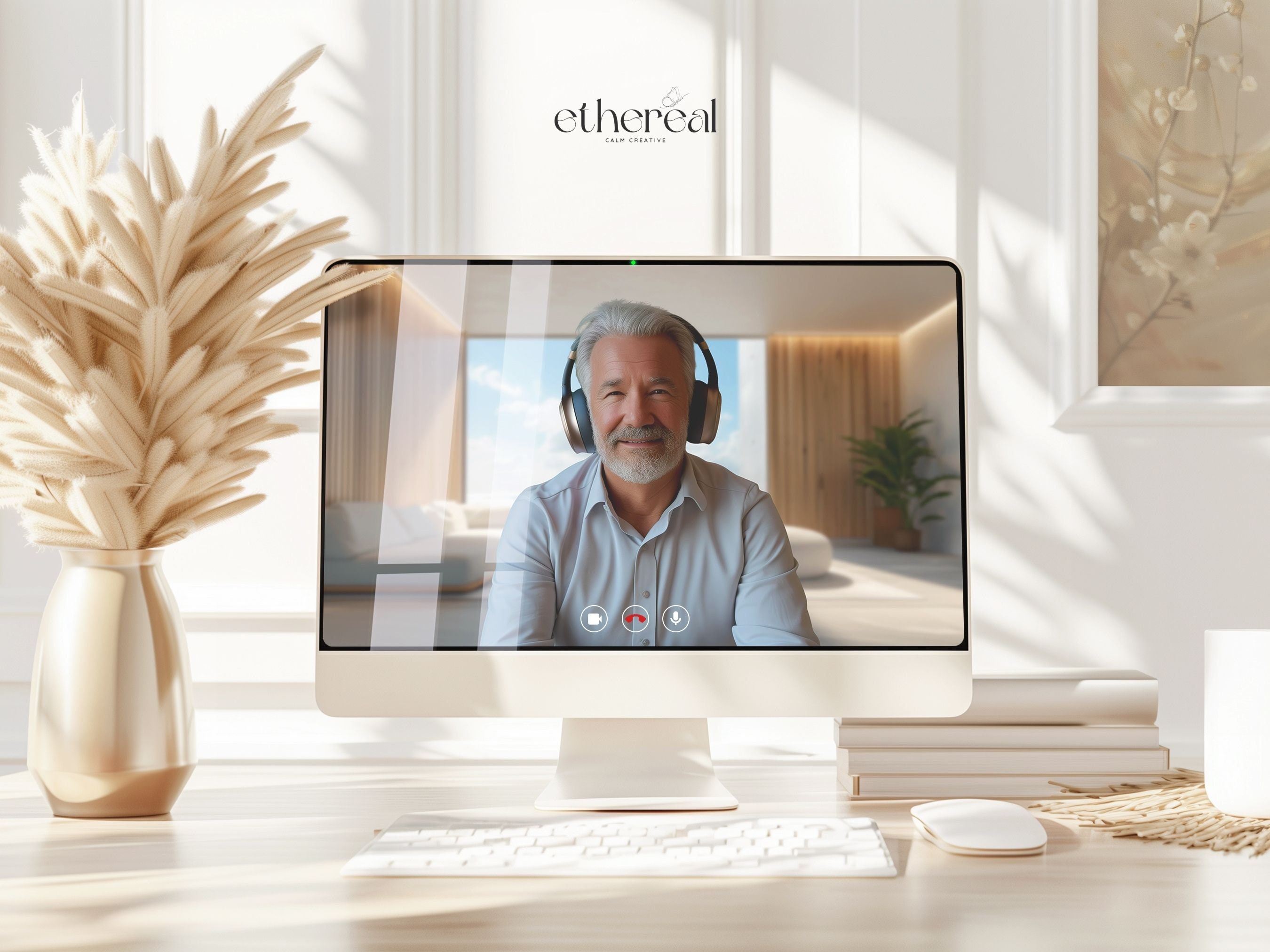 Stunning Zoom Background Beach House With Ocean View Professional Virtual Background Beach