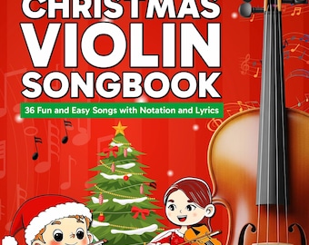 Christmas Violin Songbook PDF – 36 Easy Beginner Holiday Songs for Kids | Printable Download