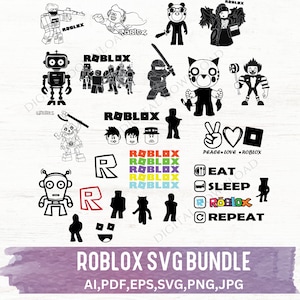 Roblox happy birthday svg png , led and white texts , you can check  otherstyle i have more than 4 style of roblox svg png files for prints