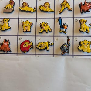 Süße König der Löwen Schuhanhänger