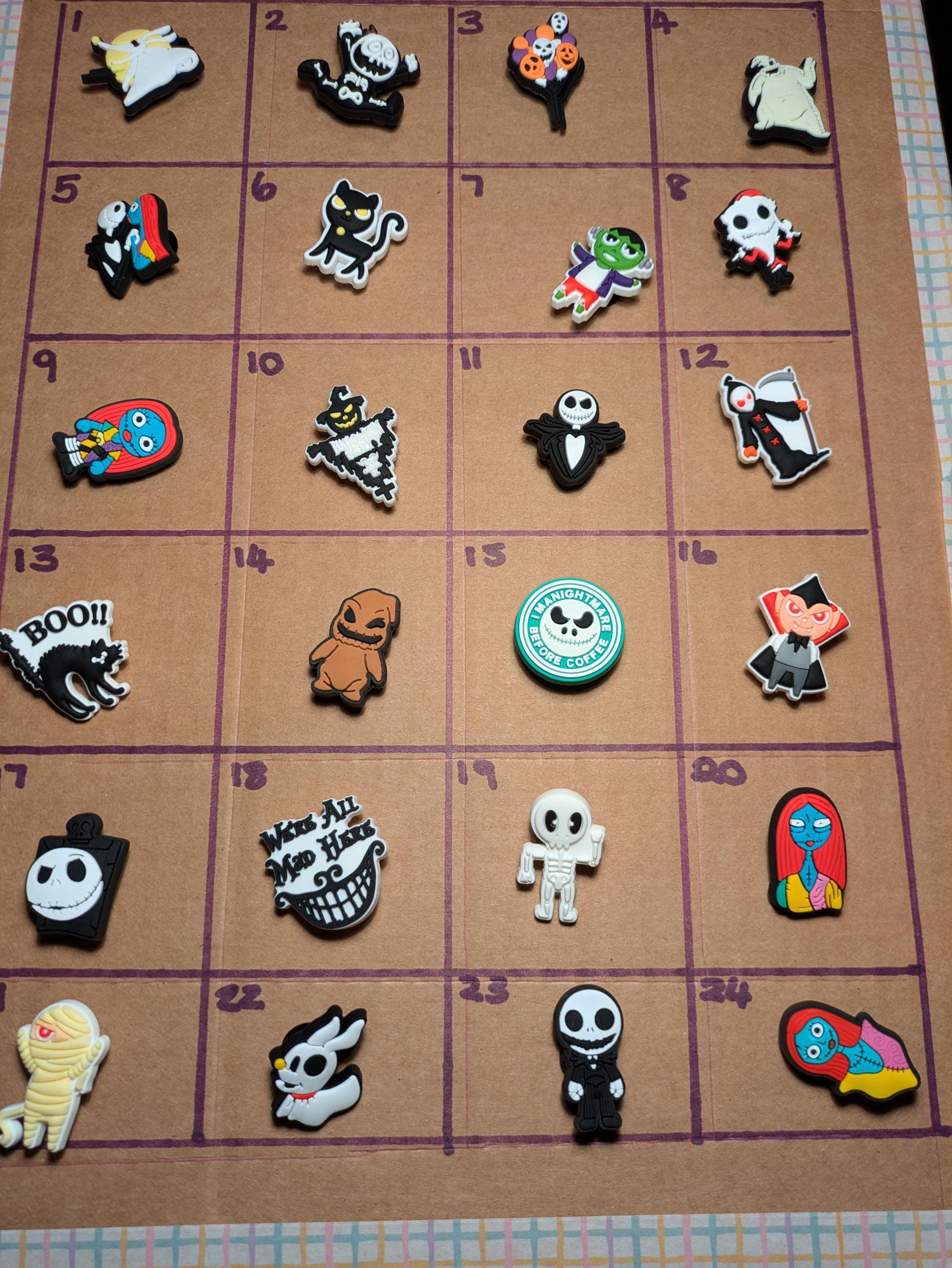Nightmare before Christmas shoe charms