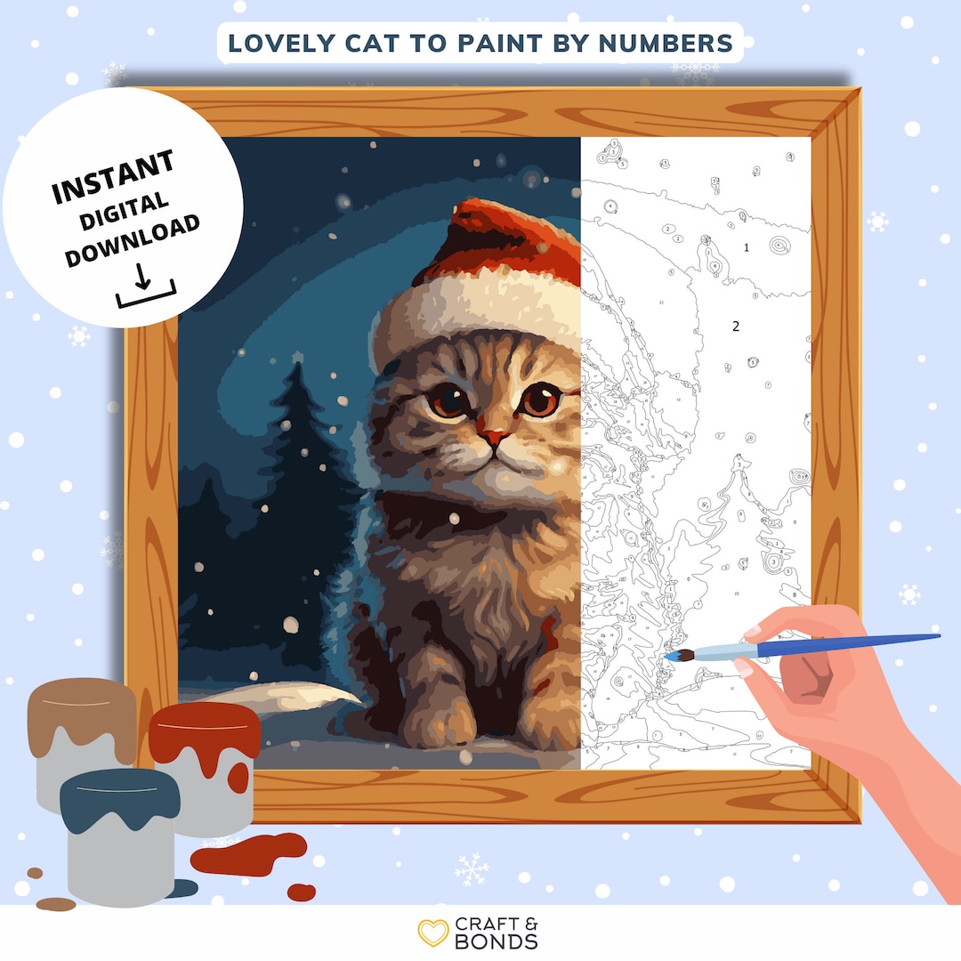 Print and Paint Paint by Numbers for Adults Paint by Numbers for Kids Color by Numbers Cute