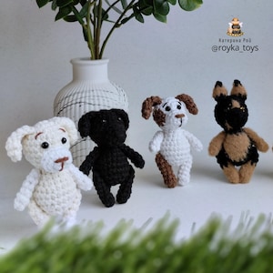 Gehäkelter Labrador Hund, Deutscher Schäferhund, Taschenfreund, Stofftier