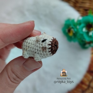 Cute mini capybara, pocket pet friend, emotional support, stuffed animal, amigurumi toy, unique handmade gift for girl, boy