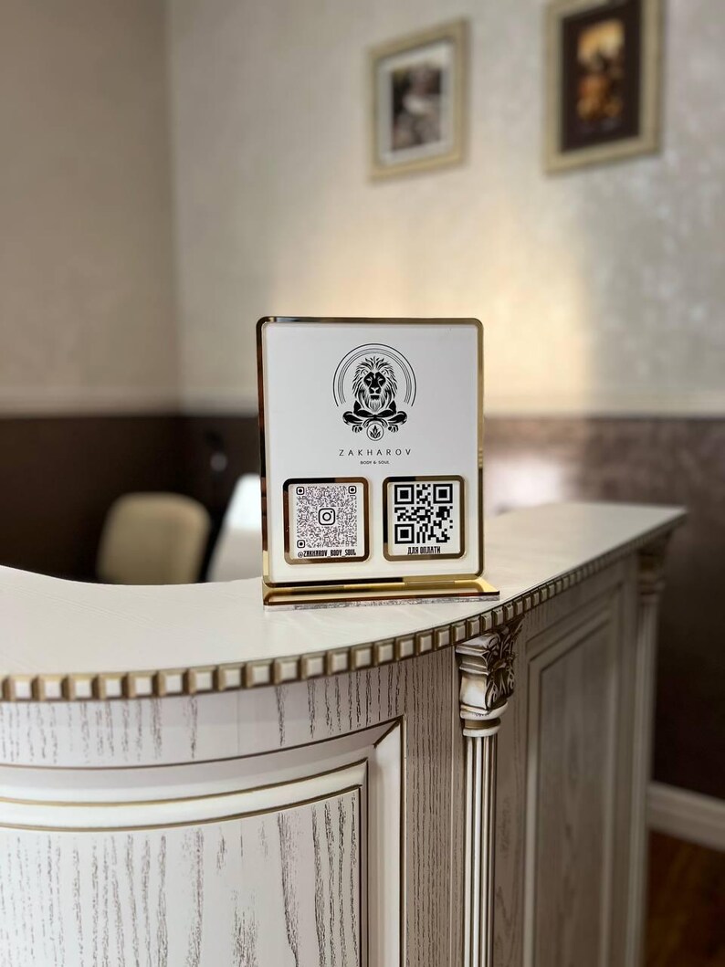 Reception Scanable Collateral Qr Code Multi Qr Code Business Social Media Payment Sign Payment Method - Etsy