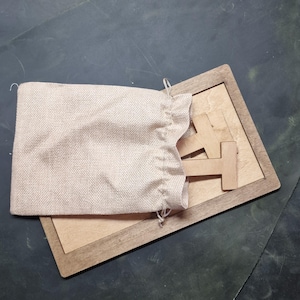 Wooden T Puzzle Brain Teaser: Classic 4-Piece Game